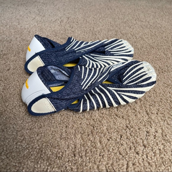 Vibram Unisex Furoshiki Walking Yoga Fitness Shoe Jeans Sz M In White, Jean - Picture 5 of 13
